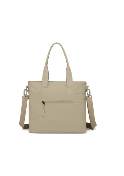 Smart Bags Mikro Poly Kumaş Büyük Boy Kadın Omuz Çantası 3345 Vizon