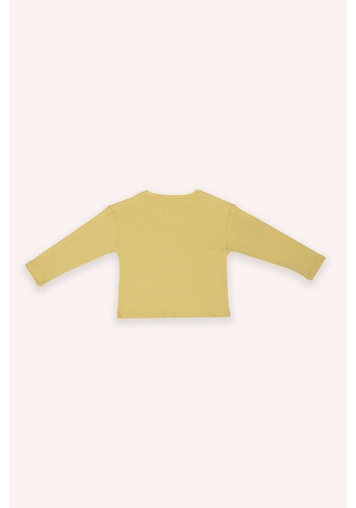 Panço Kız Çocuk Sarı Pijama Takımı