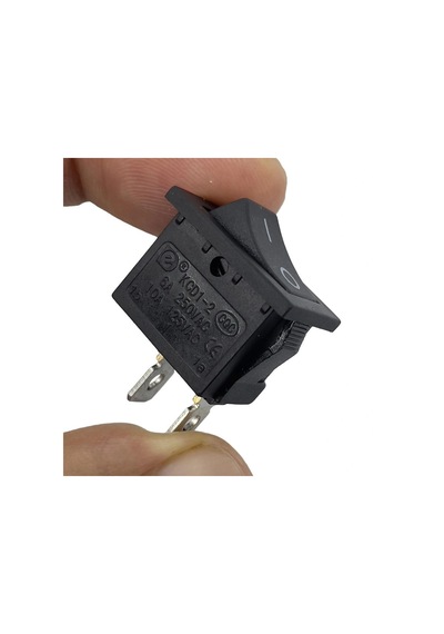 Ic-124 Mini Işıksız Yaylı Anahtar 2p Off-mom Siyah
