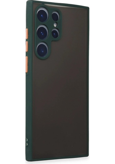 Newface - 514 - Samsung Galaxy S22 Ultra Kılıf Montreal Silikon Kapak - Matxzngz - - Yeşil
