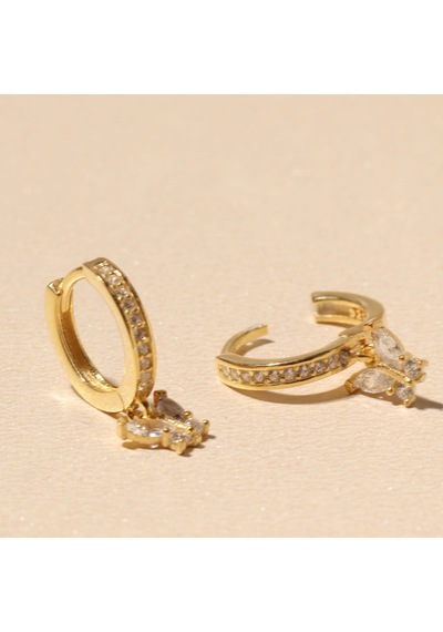 Mini Kelebek Küpe 718874 Gold Gümüş