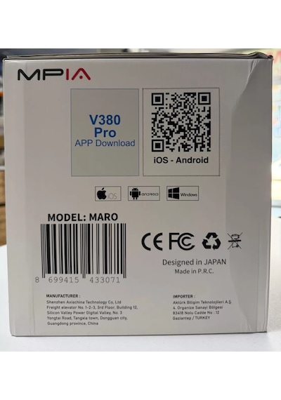 V380 Pro Maro Wifi 12MP Üç Kameralı UltraHD Güneş Enerjili Akıllı Güvenlik Kamerası - 12MP ürün