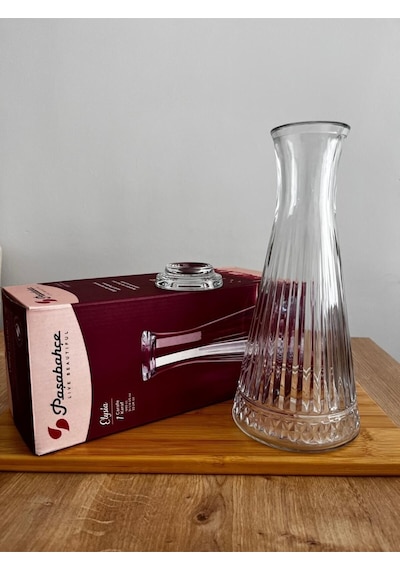 Paşabahçe Elysia Karaf - Kapaklı Su Şişesi Sürahi 940cc