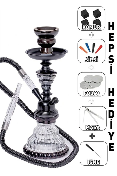 Küçük Boy Nargile Takımı Tüm Set Masa Üstü Nargile Takımı Mini Nargile Seti