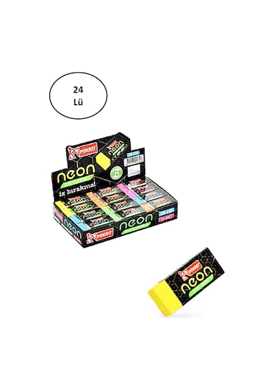 Mikro 2b-24n Neon Soft Silgi 24'lü Paket
