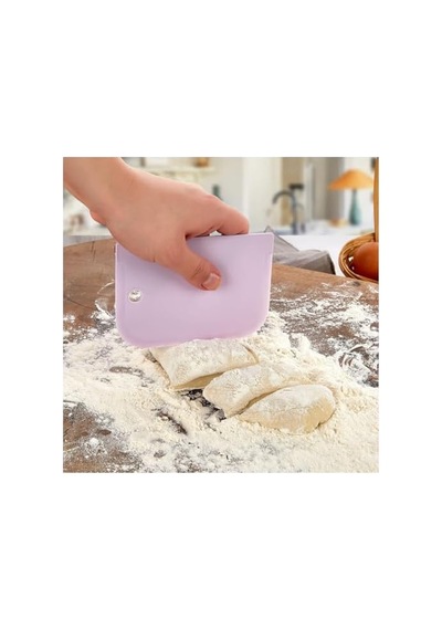 3&apos Lü Pasta Dekoratör Kesme Şekillendirme Sürme Seti - Pasta Hazırlama Aracı Açık Bej