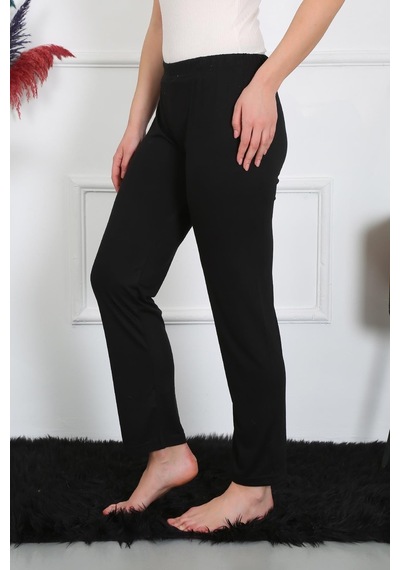 Akbeniz Kadın Pamuk Penye Tek Alt Pijama Siyah 27514-siyah Siyah
