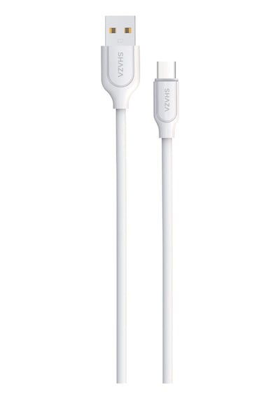 Shaza Usb -type C 1m 2.4a Destekli Şarj Ve Data Kablosu Sg2003uc/wt