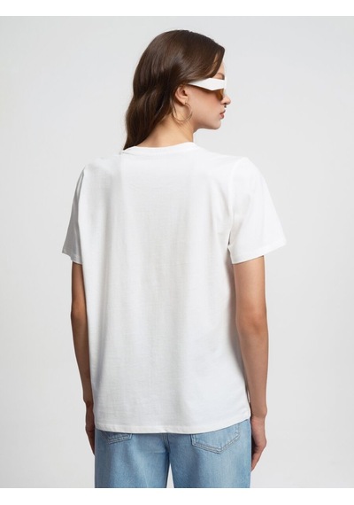 LOFT Regular Fit Kadın Tshirt K.kol Lf2033727 Q1.v1 Beyaz