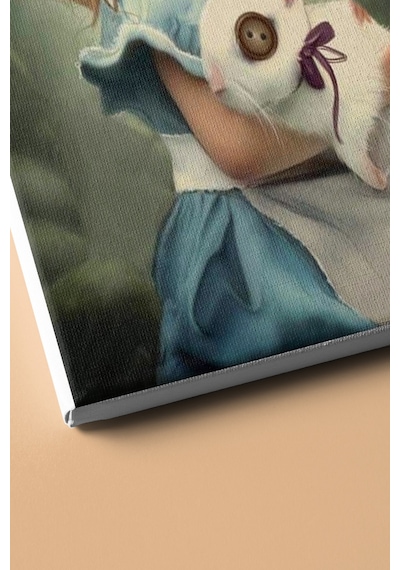 Webstyle Sayılarla Boyama Seti Kasnaklı Tavşanlı Kız 50 X 65 Cm
