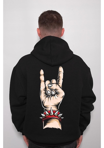 Rock And Roll Heavy Metal Bileklik Müzik Music Sweatshirt Unisex Kapüşonlu Hoodie 001