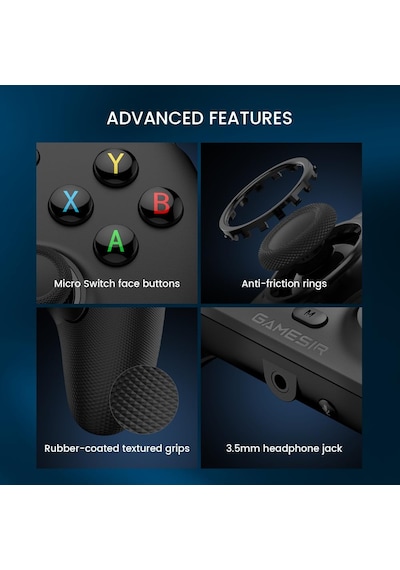 Gamesır G7he Xbox One/seri X/s Kablolu Denetleyici Manyetik Kapak Salonu Joystick Gamepad Beyaz