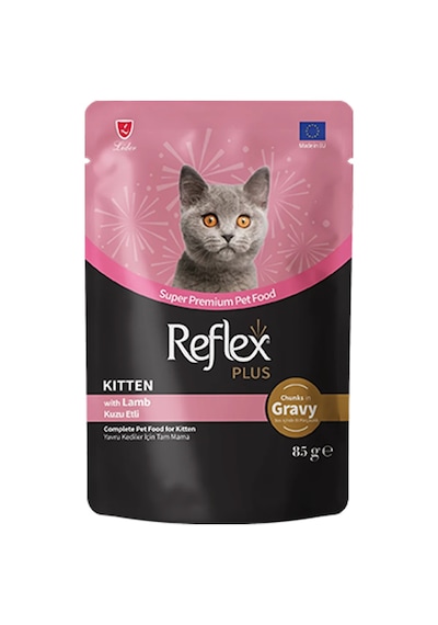 Reflex Plus Sos İçinde Parça Kuzu Etli Yru Kedi Konservesi 85gr