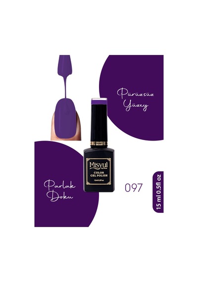 Misyul Uv Led Kalıcı Oje Nail Art 15 Ml 097