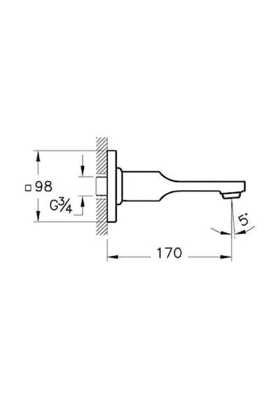 VitrA Suit L A4249126 Ankastre Çıkış Ucu, Bakır