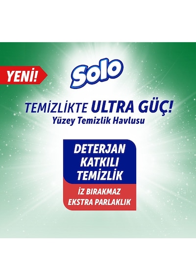 Solo Yüzey Temizlik Havlusu 100 Yaprak Okaliptus & Çam Esintisi 12'li Set