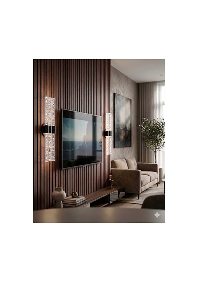 Bubbleflux Trio Large 51 Cm Modern Tasarım Led Aplik - Duvar Lambası - Siyah - Elektrikli - Beyaz Led Siyah Elektrikli Trio