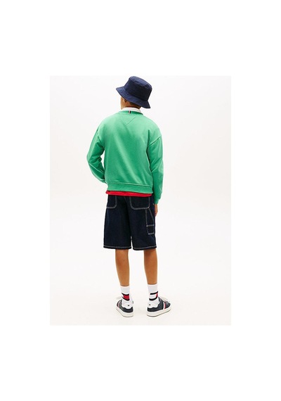 Tommy Hilfiger Erkek Çocuk Sweat Kb0kb10404 Yeşil