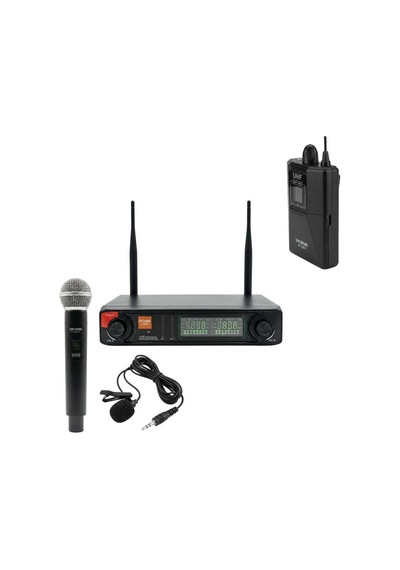 Rose R-702ey Uhf Telsiz El+ Kablolu Yaka Mikrofonu 2li