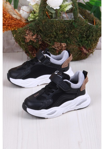 Fort Cool Evo Rahat Hafif Sneaker Erkek Çocuk Ayakkabı Siyah