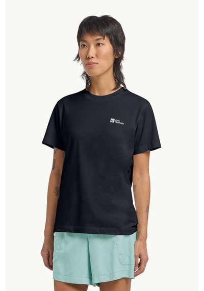 Jack Wolfskin Essentıal T W Lacivert Kadın Kısa Kol T-shirt Lacivert