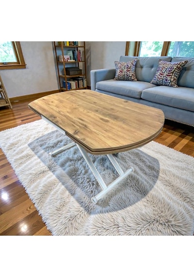 Oval Yan Baştan Açılır Akıllı Masa Üst Tabla Mdf Yüksekliği Ayarlanabilir Pratik Atlantik - Çam Oval Yan Baştan Açılır Akıllı Masa Üst Tabla Mdf Yüksekliği Ayarlanabilir Pratik Atlantik - Çam
