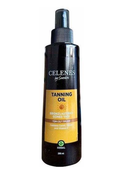 Celenes By Sweden Bronzlaştırıcı Güneş Yağı 200 ML
