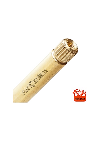 Aletçantam Ankastre Salmastra Geniş Tip 3/4 Stop Valf 9.5 CM Altın