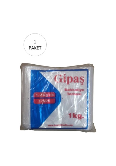 Bakkaliye Naylon Torba 1'kg Lık 20x30 Cm 1 Paket Takriben 360 Adet Mudanis