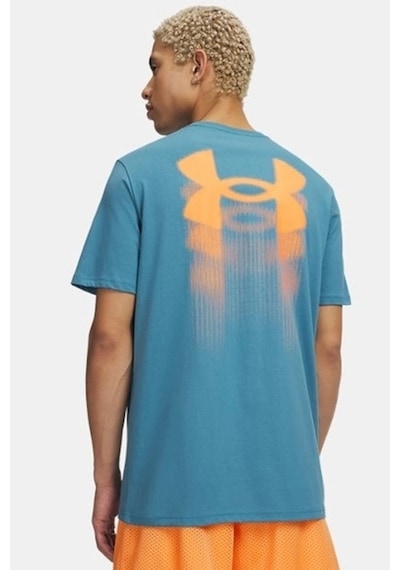 Under Armour Blur Logo Erkek Tişört Mavi