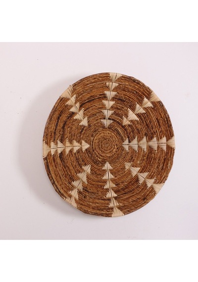 Kaunos 75 X15 Cm Çap- Doğal Abaka Duvar Tabağı