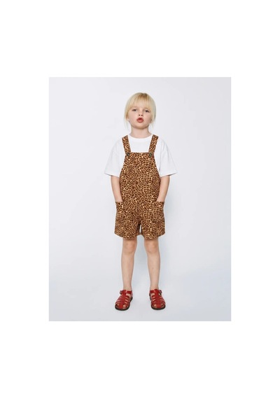 Poala Kids Leopar Desenli Salopet