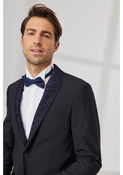 AC&Co / Altınyıldız Classics Erkek Lacivert Slim Fit Dar Kesim Çıkma Şal Yaka Yünlü Smokin Takım Lacivert AC&Co / Altınyıldız Classics Erkek Lacivert Slim Fit Dar Kesim Çıkma Şal Yaka Yünlü Smokin Takım Lacivert