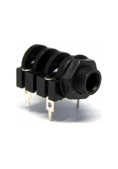 Electroon 6.3Mm Mono Plastik Şase Jak - 10Adet Electroon 6.3Mm Mono Plastik Şase Jak - 10Adet