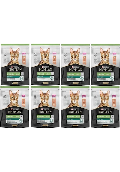 Proplan Sterilised Somon Kısır Kedi Maması 400 Gr 8 Adet