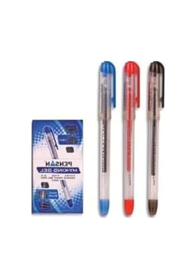 0.5 Mm Jel Kalem Seti 3'lü, Siyah-mavi-kırmızı Renk Seçenekleriyle ---