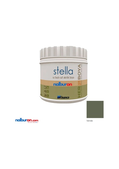 Stella Boya Yeni Nesil Yaşam Boyası 0,5 Lt Verde/1040 Dolap Fayans Cam Plastik Ahşap Boyası Diğer