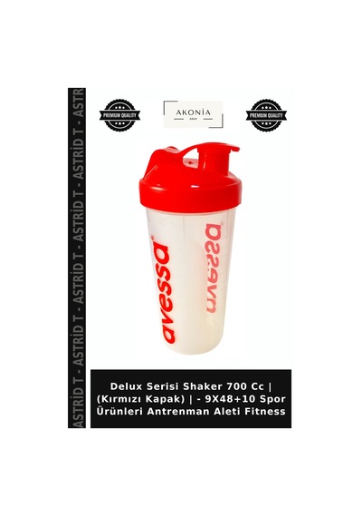 Delux Serisi Shaker 700 Cc Kırmızı Kapak - 9x48+10 Spor Ürünleri Antrenman Aleti Fitness