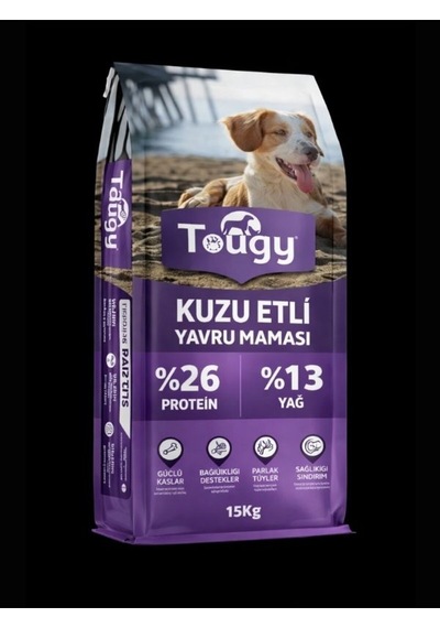 Tougy Kuzu Etli En İyi Yavru Köpek Maması 15 Kg %26 Protein %13 Yağ Hassas Sindirim,