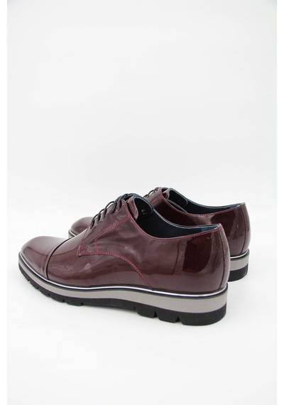 Luciano Bellini E606 Erkek Rugan Ayakkabı - Bordo-bordo
