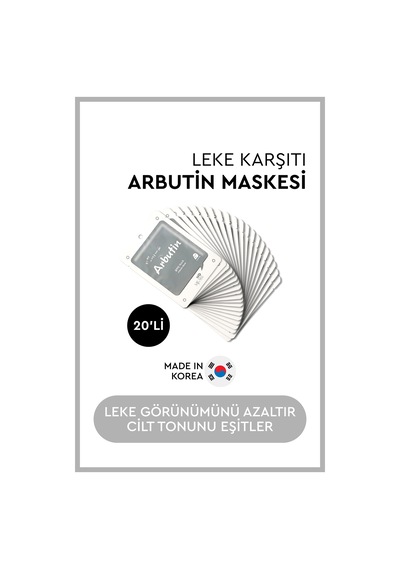 Mjcare On Arbutin Mask - Arbutin Özlü Yüz Maskesi 20'li