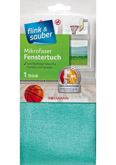 Flink & Sauber Mikrofiber Cam Bezi Mavi 40 x 40 CM