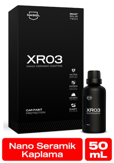 Nasiol XR03 Araç Nano Seramik Kaplama ve Boya Koruma 1.5 Yıl Dayanım 50 ML Su İtici Çizik Önleyici