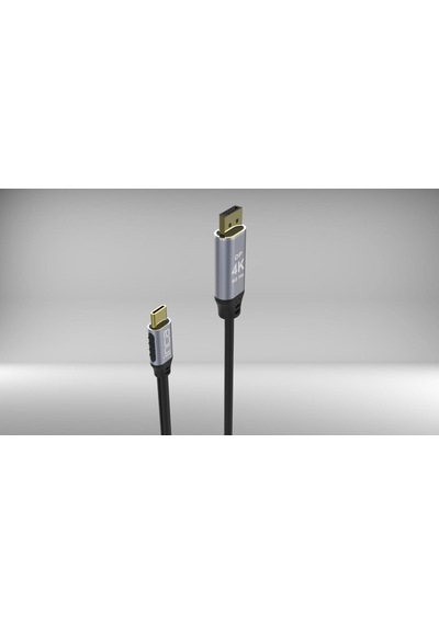 Inca Itcd-02tx Type-c To Display Port Altın Uçlu 4k Kablo 2 Mt