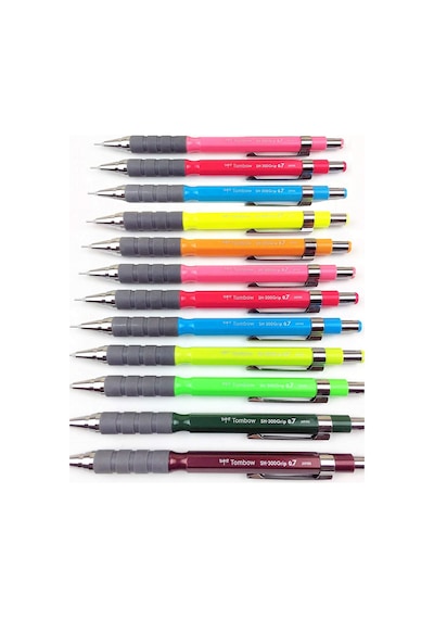 Tombow Grip Uç Silgi Kalem Seti 0.7 MM Beyaz Sh-300