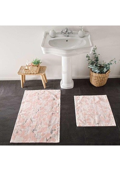 Taç Flower 2 Li Pamuklı Paspas Pudra 71318105 Pembe