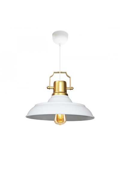 Homing Retro Gold Üst Detaylı Beyaz Metal Sarkıt Ayd-3642 Beyaz