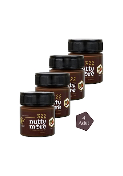 Nutty More %22 Kakaolu Fındık Ezmesi 200 Gr X 4 Adet