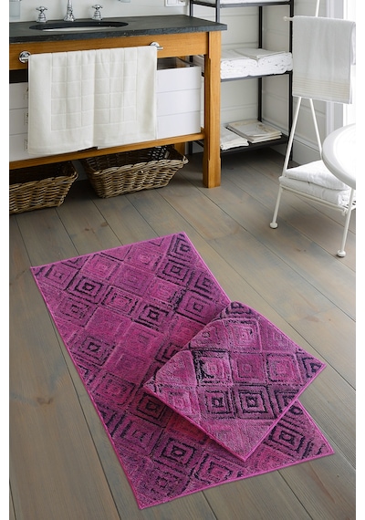Welsoft Vintage Bambo Klozet Takimi 2 Pcs Fuşya