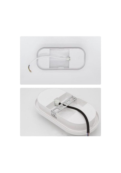 Tr Banyo Tavan Lambası Aydos 20w Oval Balkon Tavan Lambası 6400k Beyaz Led Işık Teras Duvar Lambası Beyaz Genel